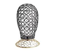 YIGZYCN Creative Iron Art - Soporte para pelucas, cabeza de maniquí, soporte hueco para sombreros de hierro adecuado para exhibir pelucas, sombreros y accesorios