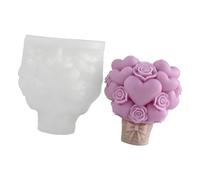 YIGZYCN Creativo juego de fabricación en forma de corazón con materiales de silicona antiadherente, diseño de San Valentín