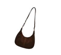 YIGZYCN Crescents - Bolso de hombro para mujer, bonito bolso de mano bajo el brazo, monederos minis con cierre de cremallera, bonito bolso de mano Hobos, café