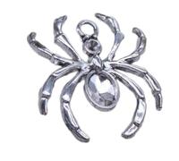 YIGZYCN Crown Styles - Adorno de arañas de metal con detalles de cristales, accesorios de costura para aplicaciones de arte creativo, accesorios de disfraces de arañas de aleación