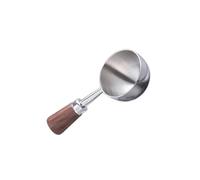 YIGZYCN Cucharas de café de alta calidad con mango de nueces naturales y acero inoxidable 304 de durabilidad para una preparación perfecta de café para el hogar