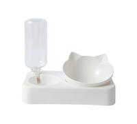 YIGZYCN Cuenco grande para perros y gatos, 2 en 1, comederos para mascotas con fuente de agua y bebedero