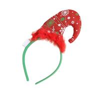YIGZYCN Decoración navideña iluminada con sombrero de Papá Noel con campanas, actuaciones escénicas, diadema, accesorios para festivales, accesorios para fiestas de vacaciones