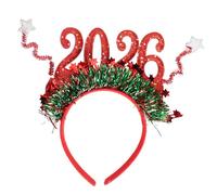 YIGZYCN Diadema brillante de Año Nuevo 2026 con purpurina dorada con números para cuenta regresiva de Año Nuevo y festividades de Navidad, diadema de moda de Navidad