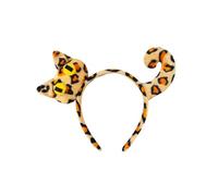YIGZYCN Diadema con orejas de animales, cinta para cola, gargantilla, falda, calcomanía para mujeres y niñas