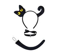 YIGZYCN Diadema con orejas de animales, cinta para cola, gargantilla, falda, calcomanía para mujeres y niñas