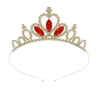 YIGZYCN Diadema de coronas de reina, diadema de corazón, accesorios de fotos brillantes, accesorios de fiesta de Halloween, accesorios de cosplay, diadema de fiesta temática