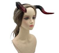 YIGZYCN Diadema de cuernos de diablo para Halloween, disfraz de cosplay, accesorios ajustables para el cabello para fiestas, mujeres, hombres, niños, adultos, Halloween, accesorios de disfraz, diadema