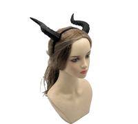 YIGZYCN Diadema de cuernos de diablo para Halloween, disfraz de cosplay, accesorios ajustables para el cabello para fiestas, mujeres, hombres, niños, adultos, Halloween, accesorios de disfraz, diadema
