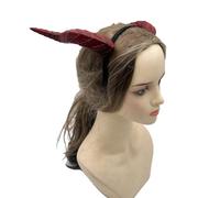 YIGZYCN Diadema de cuernos de diablo para Halloween, disfraz de cosplay, accesorios ajustables para el cabello para fiestas, mujeres, hombres, niños, adultos, Halloween, accesorios de disfraz, diadema