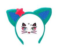 YIGZYCN Diadema hecha a mano con orejas de gato, diadema de orejas de animales, diadema para Halloween, cosplay, disfraz de gatitos, accesorios para el cabello