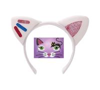 YIGZYCN Diadema hecha a mano con orejas de gato, diadema de orejas de animales, diadema para Halloween, cosplay, disfraz de gatitos, accesorios para el cabello