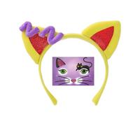 YIGZYCN Diadema hecha a mano con orejas de gato, diadema de orejas de animales, diadema para Halloween, cosplay, disfraz de gatitos, accesorios para el cabello