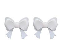 YIGZYCN Diadema para auriculares, accesorio de decoración fácil de limpiar y para estilos diarios, diseño en forma de lazo, 2 piezas de silicona para decoración de auriculares