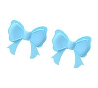 YIGZYCN Diadema para auriculares, accesorio de decoración fácil de limpiar y para estilos diarios, diseño en forma de lazo, 2 piezas de silicona para decoración de auriculares