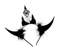 YIGZYCN Diadema única con temática de murciélago, cómoda de llevar, decoración de pelo para niños, adolescentes, fiestas de Halloween, celebraciones, diademas suaves de murciélago
