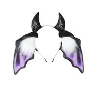 YIGZYCN Diademas de murciélago para fiestas, disfraz de diablo de gran tamaño para festivales de música, accesorios de fotos para fotografía de Halloween
