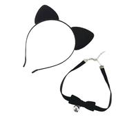 YIGZYCN Disfraz de animal para niños, diadema con orejas de animales, gargantilla, collar para niños y niñas, juego de rol, Halloween, accesorios de cosplay