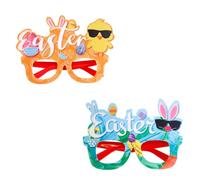 YIGZYCN Divertidos marcos de gafas de fiesta de Pascua, elegantes marcos de decoración con tema de Pascua para ocasiones agradables, accesorios para eventos familiares