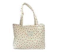 YIGZYCN Elegante bolso cruzado acolchado con patrón de corazón, espacioso y ligero, de poliéster, para actividades al aire libre, compras, diseño ergonómico, bolsa de hombro de gran capacidad para