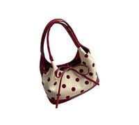 YIGZYCN Elegante bolso de hombro de piel sintética resistente al desgarro, ligero, gran capacidad, para mujer, uso diario, práctico bolso de viaje de piel sintética, Red, One Size