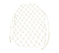 YIGZYCN Elegante cadena de pelo de perlas para mujer, accesorio portátil de aleación, accesorio de fiesta nupcial, diseños resistentes, perlas de imitación, joyería para el cabello