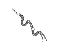 YIGZYCN Elegante gargantilla de flecos de acero inoxidable, adorno de cadena de clavícula, perfecto para fiestas y uso diario