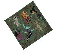 YIGZYCN Elegante mantel de terciopelo portátil para adivinación con obras de arte místicas para meditaciones espirituales y decoración del hogar, coloridos tapetes de práctica de tarots