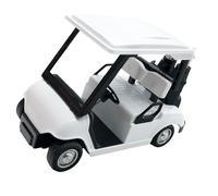 YIGZYCN Elegante metal GolfsVehicle Miniatura Decoración 1:20 Modelo de carrito de golf para fiestas temáticas y decoración de escritorio, adorno de carrito de golf