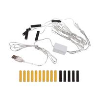 YIGZYCN Eliminadores de batería alimentados por USB 1/3/5/10 en 1 con conductores para luces de árbol de Navidad, decoraciones LED