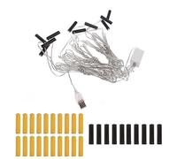 YIGZYCN Eliminadores de batería alimentados por USB 1/3/5/10 en 1 con conductores para luces de árbol de Navidad, decoraciones LED