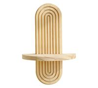 YIGZYCN Estante de pared para libros y decoración, elegante arco arco iris, estante decorativo para colgar en el dormitorio