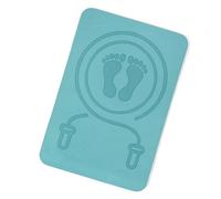 YIGZYCN Esterilla de yoga antideslizante para gimnasio en casa, almohadilla de absorción de golpes, cuerda de saltar portátil para suelo interior y exterior, almohadilla amortiguadora antidesgarros