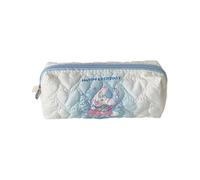 YIGZYCN Estuche acolchado de gran capacidad, organizador de bolígrafos, de poliéster, con cremallera, bolsa de cosméticos para viajes, para la escuela, estuche acolchado, Blue, Mass Beauty