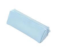 YIGZYCN Estuche con cierre de cremallera, ligero, impermeable, de piel sintética, portátil, organizador de suministros de arte para estudiantes, impermeable, grande, Blue, Mass Beauty