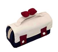 YIGZYCN Estuche portátil multicapa para bolígrafos con cierre de cremallera, para estudiantes y estuches de viaje para la escuela, Navy, Mass Beauty