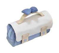 YIGZYCN Estuche portátil multicapa para bolígrafos con cierre de cremallera, para estudiantes y estuches de viaje para la escuela, azul claro, Mass Beauty