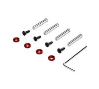 YIGZYCN Exquisito juego de tornillos de aleación de aluminio para ventilador de refrigeración de PC, CPU, tornillo de aleación de aluminio, anodizado colorido para carcasa de computadora, ventiladores