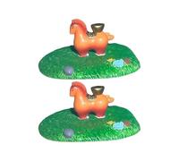 YIGZYCN Figura flotante de resina para acuario, jardín, estanque, decoración para peceras, accesorios de paisajismo, escultura artística de caballo en miniatura
