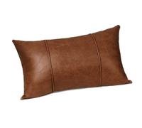 YIGZYCN Funda de almohada de 30 x 50 cm, resistente al agua, neutra para decoración del hogar, sofá, cama, fundas de cojín para el hogar, oficina, coche, funda de cojín lumbar de piel sintética