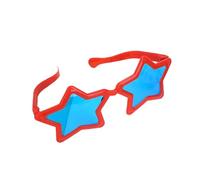 [YIGZYCN] Gafas de sol de moda con marco de estrella para fiesta de carnaval, Halloween, Navidad, camping, viajes, verde, rojo, azul, amarillo, rosa, naranja,