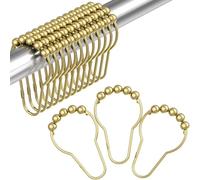 YIGZYCN Ganchos de baño enrollables de fácil instalación, resistentes a la oxidación, anillos de cortina de ducha resistentes al óxido