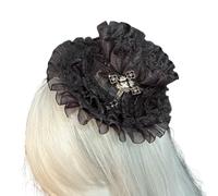 YIGZYCN Gorro de encaje y pinza para el pelo, accesorios para el cabello de moda para mujer, accesorios para el cabello, adecuados para eventos especiales y uso diario