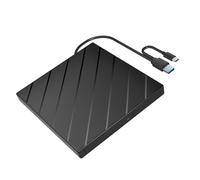 YIGZYCN Grabadores de DVD externos universales con doble puerto USB 3.0 tipo C, grabador de CD de múltiples formatos sin necesidad de instalación de controlador, grabadores de CD/DVD