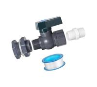 YIGZYCN Grifo de cubo de lluvia de 3/4 pulgadas, suministros de jardín, cubo de lluvia de PVC, grifo de jardín, contenedor de agua, adaptador de manguera, juego de colección de agua de lluvia