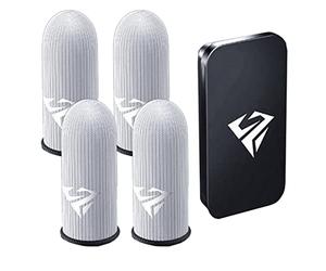 YIGZYCN Guantes para dedos a prueba de sudor, transpirables, para videojuegos, antideslizantes, de fibra plateada, antisudor, transpirables, para control de juegos