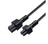 YIGZYCN IEC320 - Cable de alimentación macho de 3 pines a IEC320 C5 hembra Cloverleafs para portátiles y portátiles