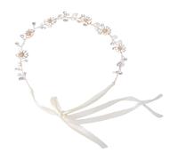 YIGZYCN Joyería para el cabello para festivales, diamantes de imitación, diadema con flores, tiaras, corona, para damas de honor, despedidas de soltera y sesiones de fotos, accesorios para festivales