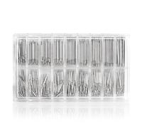 YIGZYCN Juego de 108/144/270/360 piezas de herramientas para quitar pasadores de eslabones de reloj, 8 mm-25 mm para reparación de relojes inteligentes