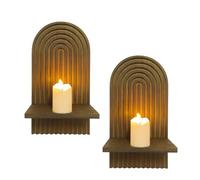 YIGZYCN Juego de 2 estantes colgantes de madera para exhibir libros, estantes de plantas pequeñas, estantería decorativa para dormitorio, decoración de pared, estantes decorativos de pared